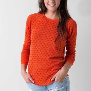 BillaBong Orange Thermal long sleeve shirt